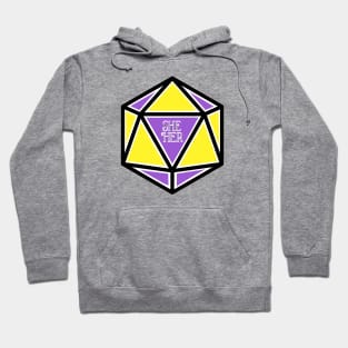 Nonbinary Pronoun Pride D20 She/Her Hoodie